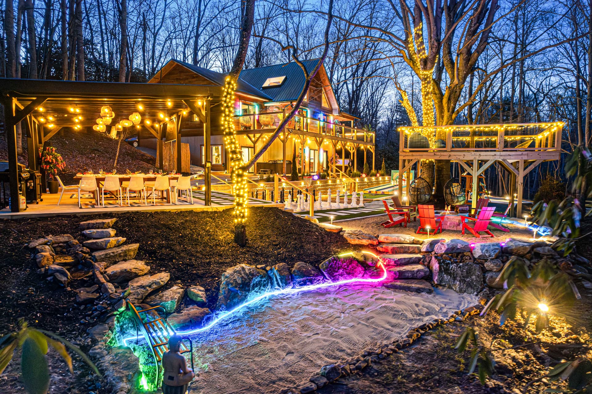 Night View of Hotel Front
