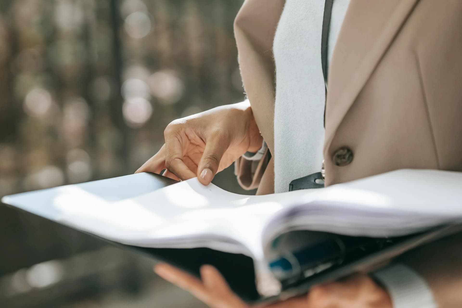Woman reading a book